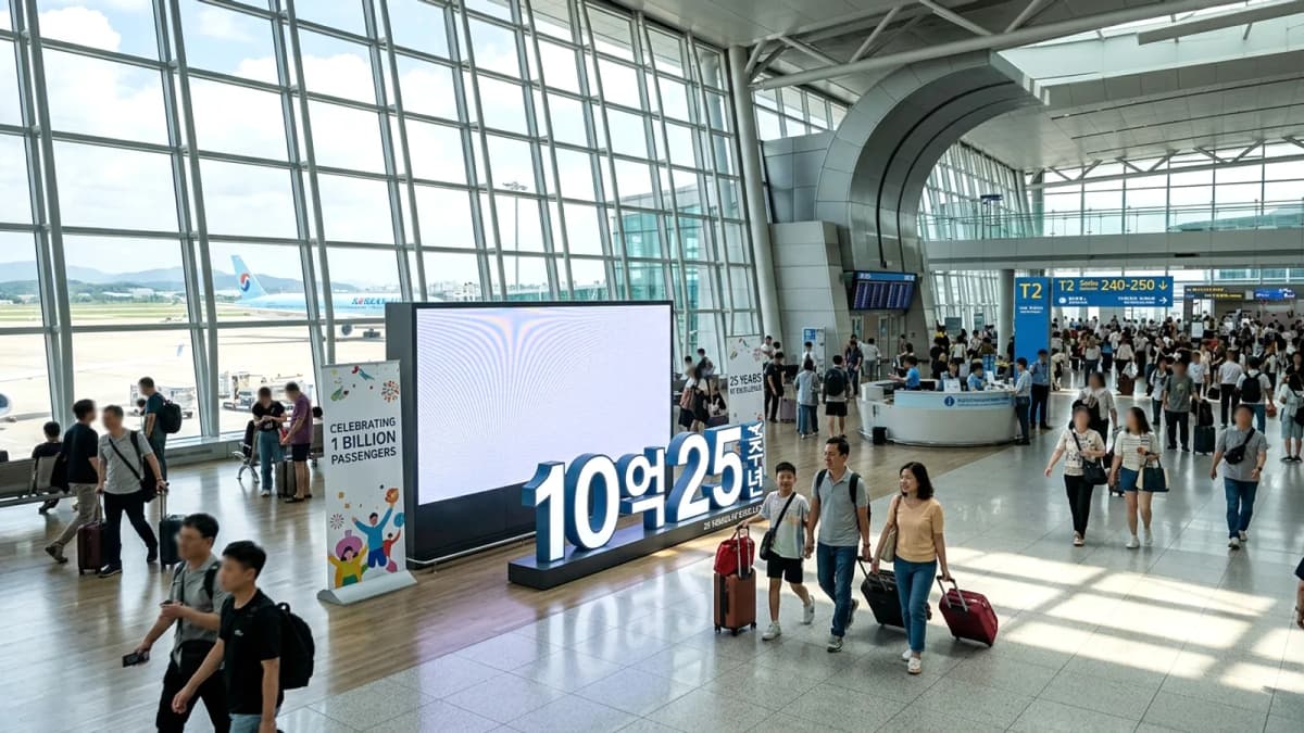 Sân bay Quốc tế Incheon đạt cột mốc 1 tỷ lượt khách sau 25 năm hoạt động